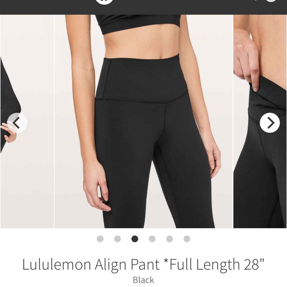 2. lululemon athletica Align Pant Full Length 28" - Black